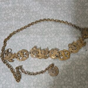 RARE ORIGINAL WW1 BRITISH SOUTH LANCASHIRE CHAIN LINK BELT